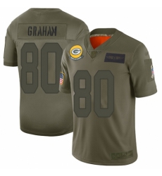 Youth Green Bay Packers #80 Jimmy Graham Limited Camo 2019 Salute to Service Football Jersey