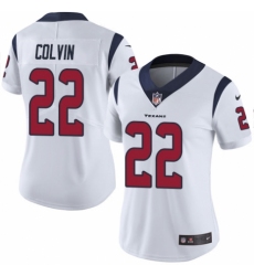 Women's Nike Houston Texans #22 Aaron Colvin White Vapor Untouchable Limited Player NFL Jersey