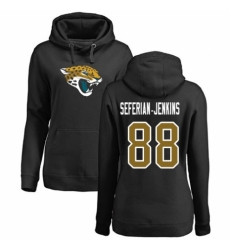 NFL Women's Nike Jacksonville Jaguars #88 Austin Seferian-Jenkins Black Name & Number Logo Pullover Hoodie