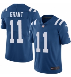 Men's Nike Indianapolis Colts #11 Ryan Grant Royal Blue Team Color Vapor Untouchable Limited Player NFL Jersey