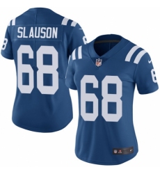 Women's Nike Indianapolis Colts #68 Matt Slauson Game White NFL Jersey