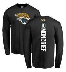 NFL Nike Jacksonville Jaguars #10 Donte Moncrief Black Backer Long Sleeve T-Shirt