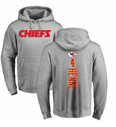 NFL Nike Kansas City Chiefs #4 Chad Henne Ash Backer Pullover Hoodie