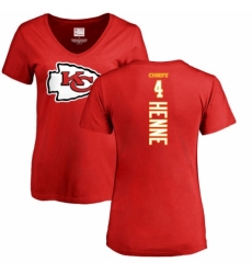 NFL Women's Nike Kansas City Chiefs #4 Chad Henne Red Backer T-Shirt