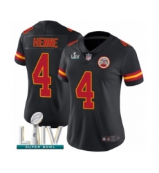 Women's Kansas City Chiefs #4 Chad Henne Limited Black Rush Vapor Untouchable Super Bowl LIV Bound Football Jersey
