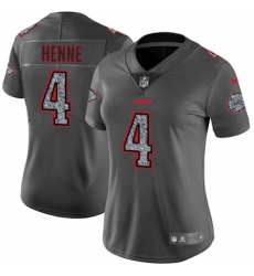 Women's Nike Kansas City Chiefs #4 Chad Henne Gray Static Vapor Untouchable Limited NFL Jersey