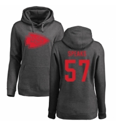 NFL Women's Nike Kansas City Chiefs #57 Breeland Speaks Ash One Color Pullover Hoodie