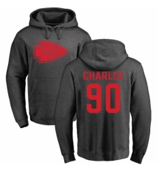 NFL Nike Kansas City Chiefs #90 Stefan Charles Ash One Color Pullover Hoodie