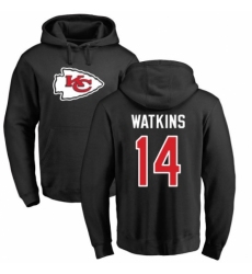 NFL Nike Kansas City Chiefs #14 Sammy Watkins Black Name & Number Logo Pullover Hoodie