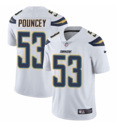 Youth Nike Los Angeles Chargers #53 Mike Pouncey White Vapor Untouchable Limited Player NFL Jersey