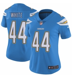 Women's Nike Los Angeles Chargers #44 Kyzir White Electric Blue Alternate Vapor Untouchable Limited Player NFL Jersey
