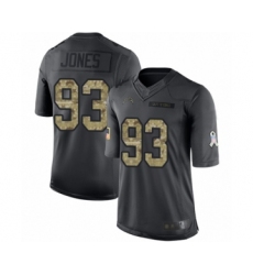 Youth Los Angeles Chargers #93 Justin Jones Limited Black 2016 Salute to Service Football Jersey