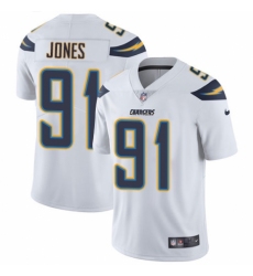 Youth Nike Los Angeles Chargers #91 Justin Jones White Vapor Untouchable Elite Player NFL Jersey