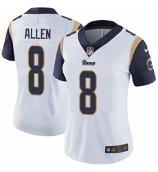 Women's Nike Los Angeles Rams #8 Brandon Allen White Vapor Untouchable Elite Player NFL Jersey