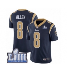 Youth Nike Los Angeles Rams #8 Brandon Allen Navy Blue Team Color Vapor Untouchable Limited Player Super Bowl LIII Bound NFL Jersey