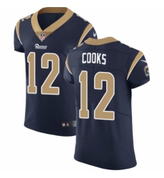 Men's Nike Los Angeles Rams #12 Brandin Cooks Navy Blue Team Color Vapor Untouchable Elite Player NFL Jersey