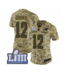 Women's Nike Los Angeles Rams #12 Brandin Cooks Limited Camo 2018 Salute to Service Super Bowl LIII Bound NFL Jersey