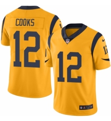 Youth Nike Los Angeles Rams #12 Brandin Cooks Limited Gold Rush Vapor Untouchable NFL Jersey