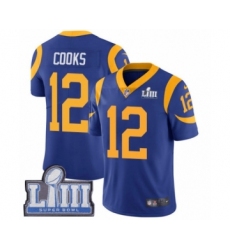 Youth Nike Los Angeles Rams #12 Brandin Cooks Royal Blue Alternate Vapor Untouchable Limited Player Super Bowl LIII Bound NFL Jersey