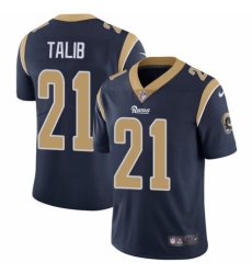 Men's Nike Los Angeles Rams #21 Aqib Talib Navy Blue Team Color Vapor Untouchable Limited Player NFL Jersey