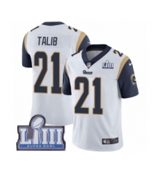Men's Nike Los Angeles Rams #21 Aqib Talib White Vapor Untouchable Limited Player Super Bowl