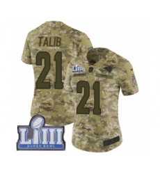 Women's Nike Los Angeles Rams #21 Aqib Talib Limited Camo 2018 Salute to Service Super Bowl LIII Bound NFL Jersey