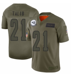 Youth Los Angeles Rams #21 Aqib Talib Limited Camo 2019 Salute to Service Football Jersey