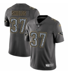 Men's Nike Los Angeles Rams #37 Sam Shields Gray Static Vapor Untouchable Limited NFL Jersey