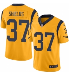 Men's Nike Los Angeles Rams #37 Sam Shields Limited Gold Rush Vapor Untouchable NFL Jersey