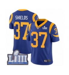 Men's Nike Los Angeles Rams #37 Sam Shields Royal Blue Alternate Vapor Untouchable Limited Player Super Bowl LIII Bound NFL Jersey