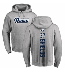 NFL Nike Los Angeles Rams #37 Sam Shields Ash Backer Pullover Hoodie