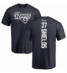 NFL Nike Los Angeles Rams #37 Sam Shields Navy Blue Backer T-Shirt