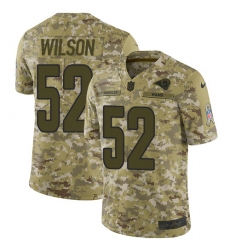 Men's Nike Los Angeles Rams #52 Ramik Wilson Limited Camo 2018 Salute to Service NFL Jersey