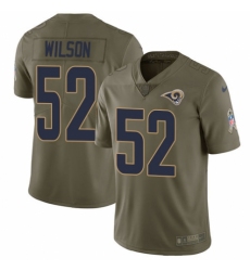 Men's Nike Los Angeles Rams #52 Ramik Wilson Limited Olive 2017 Salute to Service NFL Jersey