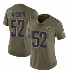 Women's Nike Los Angeles Rams #52 Ramik Wilson Limited Olive 2017 Salute to Service NFL Jersey