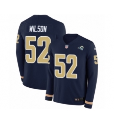 Youth Nike Los Angeles Rams #52 Ramik Wilson Limited Navy Blue Therma Long Sleeve NFL Jersey