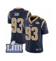Youth Nike Los Angeles Rams #93 Ndamukong Suh Navy Blue Team Color Vapor Untouchable Limited Player Super Bowl LIII Bound NFL Jersey