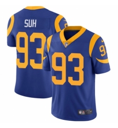 Youth Nike Los Angeles Rams #93 Ndamukong Suh Royal Blue Alternate Vapor Untouchable Limited Player NFL Jersey