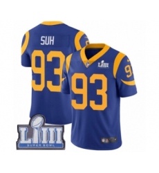 Youth Nike Los Angeles Rams #93 Ndamukong Suh Royal Blue Alternate Vapor Untouchable Limited Player Super Bowl LIII Bound NFL Jersey