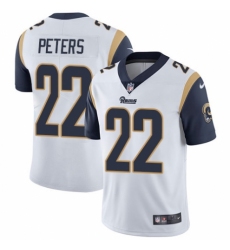 Youth Nike Los Angeles Rams #22 Marcus Peters White Vapor Untouchable Limited Player NFL Jersey