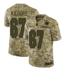 Youth Nike Miami Dolphins #67 Daniel Kilgore Limited Camo 2018 Salute to Service NFL Jersey