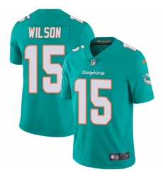 Men's Nike Miami Dolphins #15 Albert Wilson Aqua Green Team Color Vapor Untouchable Limited Player NFL Jersey