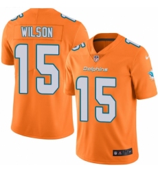 Men's Nike Miami Dolphins #15 Albert Wilson Limited Orange Rush Vapor Untouchable NFL Jersey