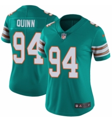 Women's Nike Miami Dolphins #94 Robert Quinn Aqua Green Alternate Vapor Untouchable Elite Player NFL Jersey