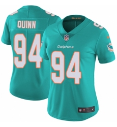 Women's Nike Miami Dolphins #94 Robert Quinn Aqua Green Team Color Vapor Untouchable Elite Player NFL Jersey
