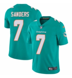Men's Nike Miami Dolphins #7 Jason Sanders Aqua Green Team Color Vapor Untouchable Limited Player NFL Jersey