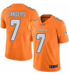 Men's Nike Miami Dolphins #7 Jason Sanders Elite Orange Rush Vapor Untouchable NFL Jersey