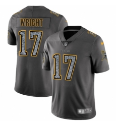 Men's Nike Minnesota Vikings #17 Kendall Wright Gray Static Vapor Untouchable Limited NFL Jersey