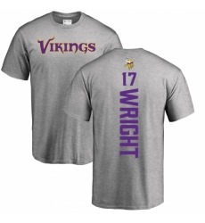 NFL Nike Minnesota Vikings #17 Kendall Wright Ash Backer T-Shirt