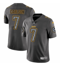 Men's Nike Minnesota Vikings #7 Daniel Carlson Gray Static Vapor Untouchable Limited NFL Jersey